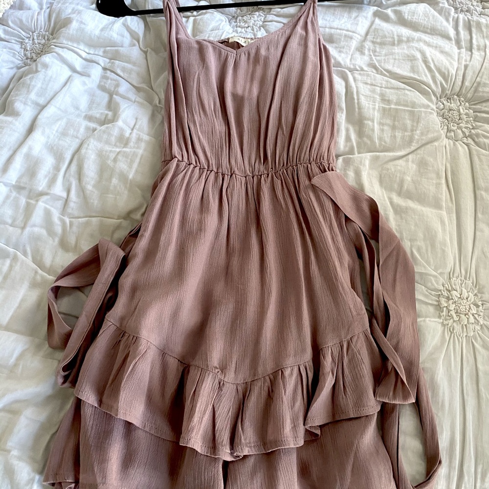 Ruffled Muave Romper